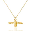 Bumble Bee Pendant Necklace (18k Gold & Sterling Silver)