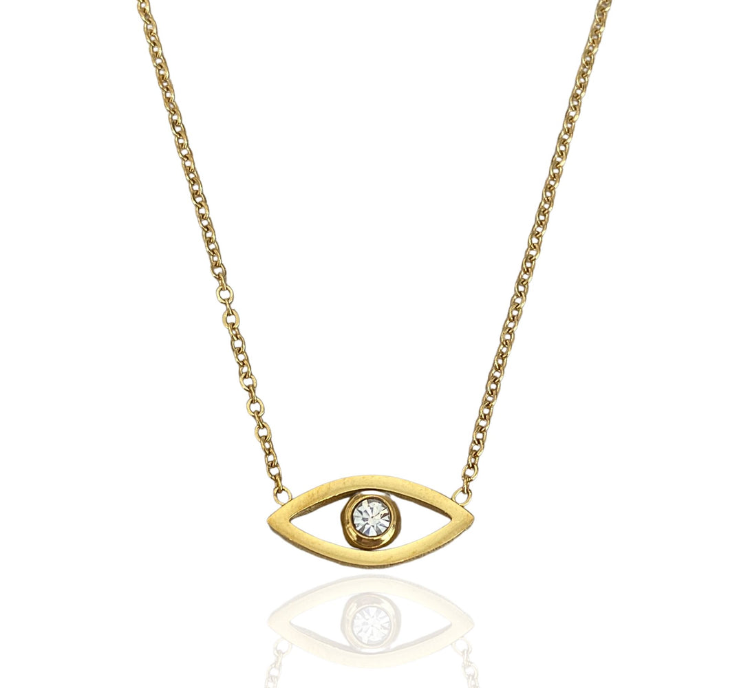 Talisman evil eye symbol necklace which is known to ward off negative energy and bad luck