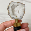 Agate Crystal Bottle Stopper (Gold / Silver)