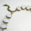 FREYA White & Gold Jewel Necklace Set