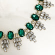 MAIA Emerald Green Rhinestone Necklace Set