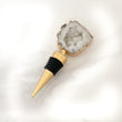 Agate Crystal Bottle Stopper (Gold / Silver)