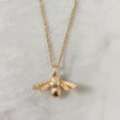 Gold bumble bee necklace