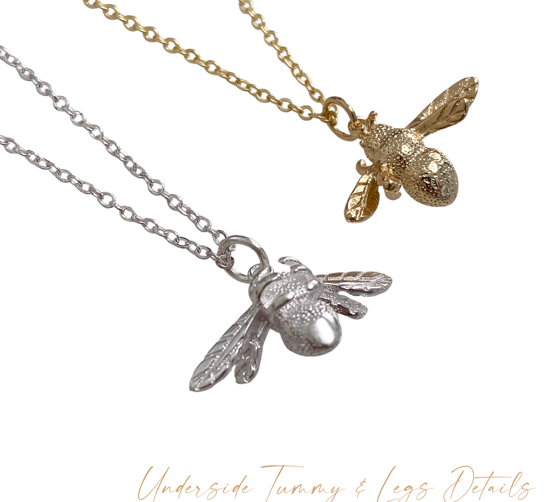 Bumble Bee Necklace (Gold & Silver)